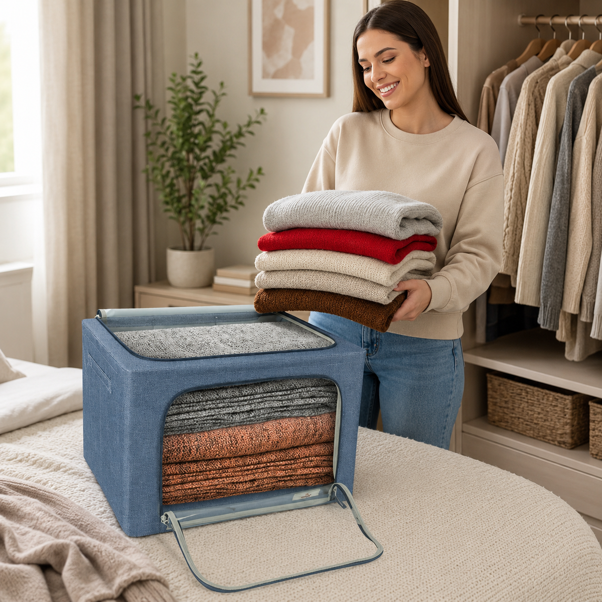 Jumbo Foldable Storage Bin