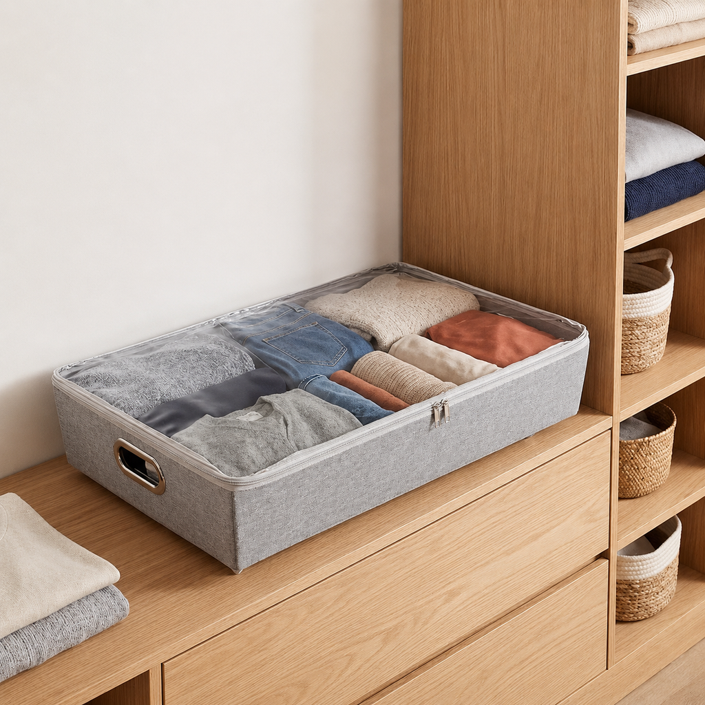 Rolling Under-Bed Storage Bin(3 Pack)