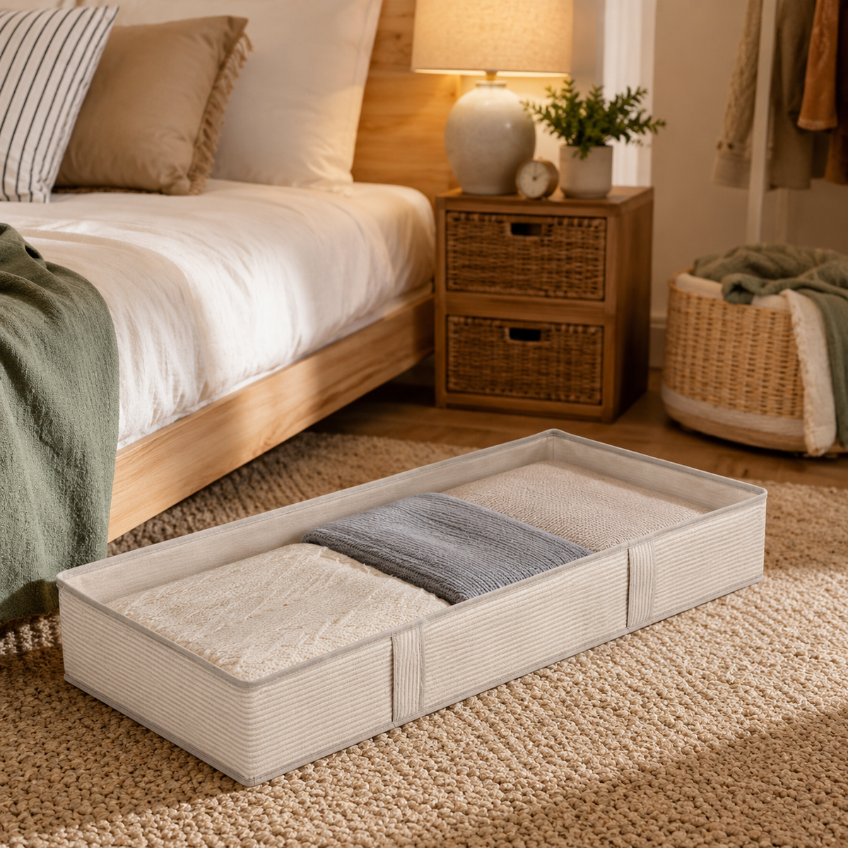 Under-Bed Zippered Storage Organizer