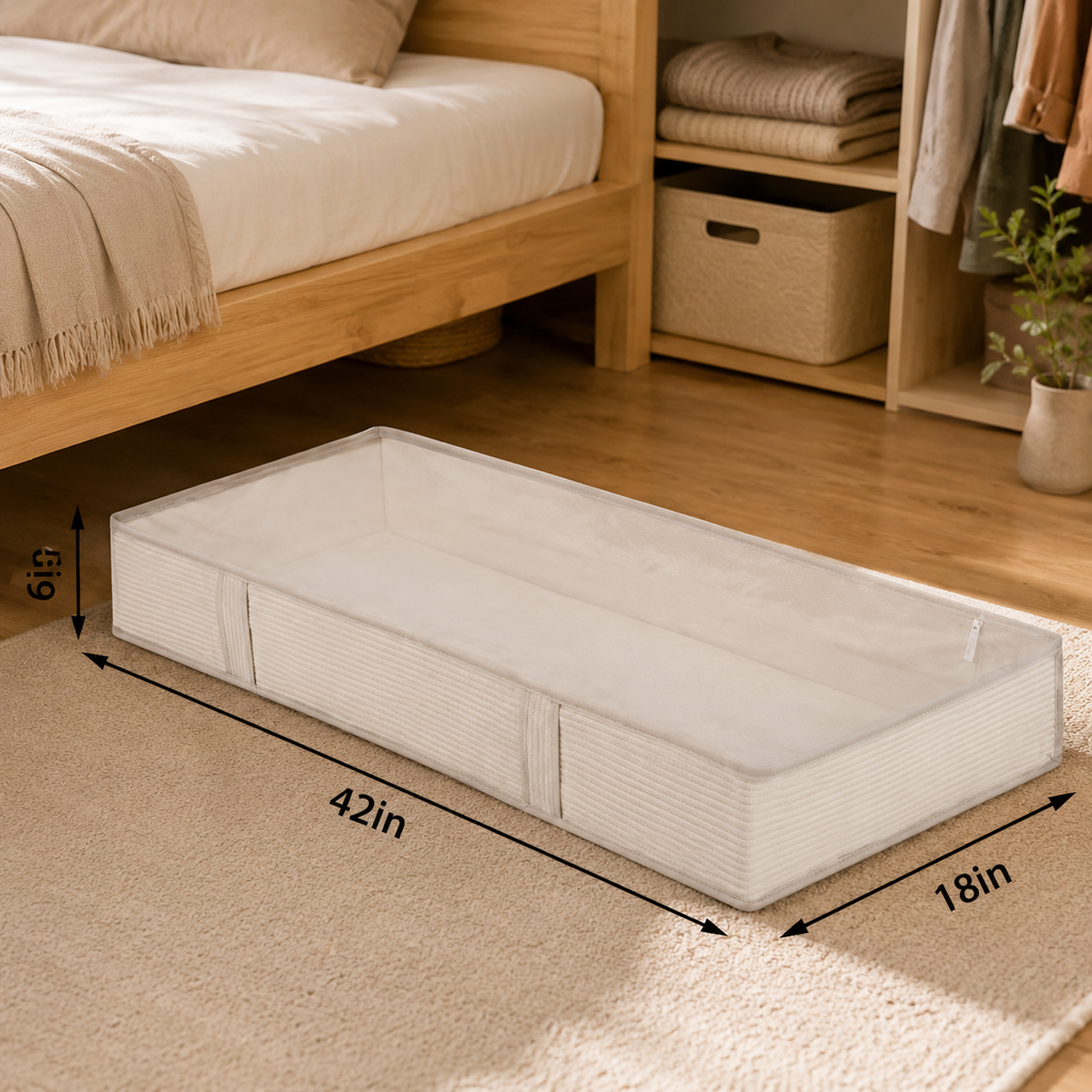 Under-Bed Zippered Storage Organizer