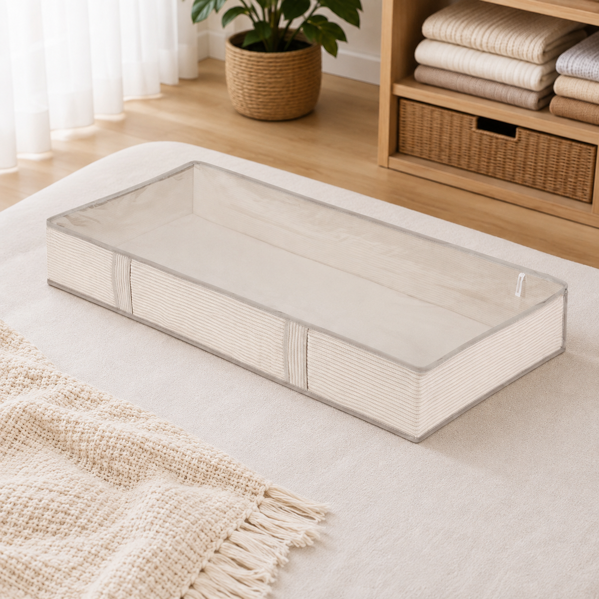 Under-Bed Zippered Storage Organizer