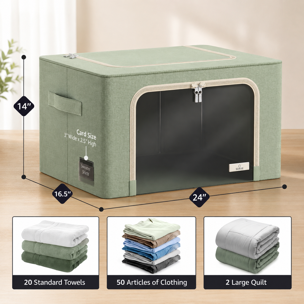 Jumbo Foldable Storage Bin