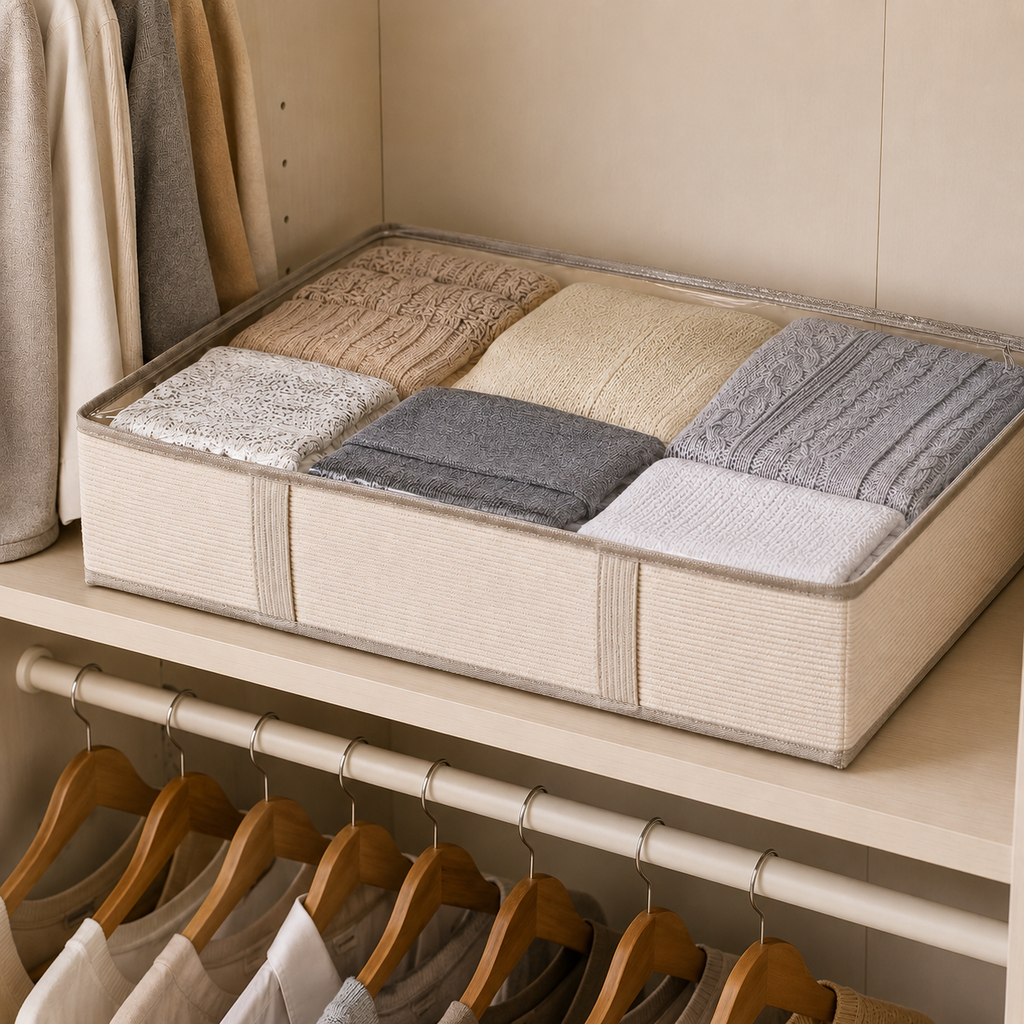 Under-Bed Zippered Storage Organizer